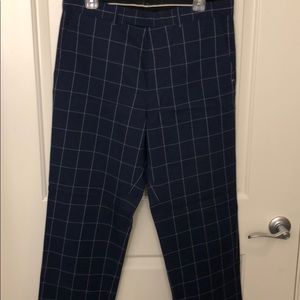 RLX Golf Pants. Blue with white stripes. 34x32.